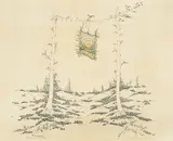Ivan Lacković Croata, Window into Imagination, watercolor copper engraving on paper