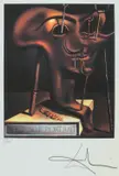 Soft Self-Portrait with Grilled Bacon by Salvador Dalí, chromolithography on paper, sold Feb 2026