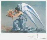 Guardian Angel by Salvador Dalí, chromolithograph on paper, sold Feb 2026