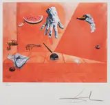 Balance of the Feather by Salvador Dalí, chromolithograph on paper, offered Feb 2026