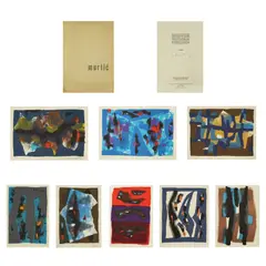 Edo Murtić, Edo Murtić's Map, 1959., cover: paper wrapped in foil; pages: serigraphy on paper