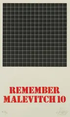 Ivan Picelj, Remember Malevitch 10, silkscreen on Velin Arches smooth paper 270 g/m²