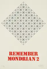 Ivan Picelj, Remember Mondrian 2, silkscreen on Velin Arches smooth paper 270 g/m²