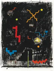 Spatial Module by Zlatko Keser, 2006., serigraphy on paper, offered Feb 2026