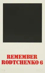 Ivan Picelj, Remember Rodtchenko 6, silkscreen on Velin Arches smooth paper 270 g/m²