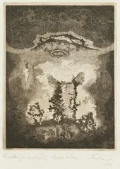 Ivo Friščić, Growth, 1967., tempera on paper