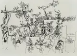 France Mihelič, Apocalypse, 1996., serigraphy on paper