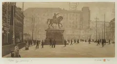 Antun Mateš, Ban Jelačić Square, 1990., aquatint on paper