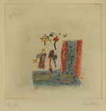 Gabrijel Stupica, Dream World, aquatint on paper