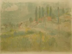 Marijan Detoni, From Velika Jelsa, 1942., lithograph on paper
