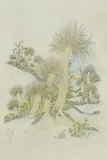 Ivan Lacković Croata, Over Streams, watercolored copperplate on paper