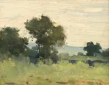 Adam Bălţatu, Margine de crâng, 1916, ulei pe carton