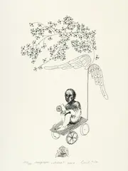 Avânt by Ștefan Câlția, 2024, serigrafie, sold Feb 2026