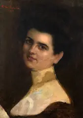 Octav Băncilă, Eleganță (Portretul Sofiei Nădejde, sora pictorului), 1900, ulei pe pânză