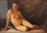 Honoriu Creţulescu, Model în interior, ulei pe carton