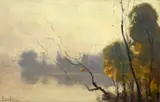 Constantin Isachie Popescu, Sfârșit de toamnă, ulei pe carton