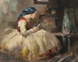 Antal Péczely, Melancolie, ulei pe pânză