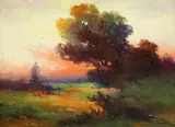 Constantin Goruneanu, Liniște peste crâng, ulei pe carton