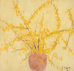 Ioan Sima, Sânziene, 1971, ulei pe carton
