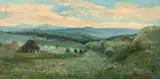 Ion Marinescu Vâlsan, Vedere din Argeș, ulei pe pânză