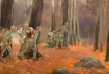 În recunoaștere by Stoica Dumitrescu, ulei pe carton, offered Feb 2026