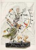 Ştefan Ungureanu, Huntress (Artemis), 2026, creioane colorate pe hârtie Arches coldpressed