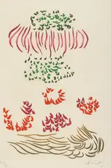 Jacques Hérold, Flori, cromolitografie pe hârtie manuală