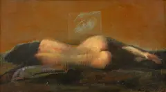 Zamfir Dumitrescu, Nud, ulei pe carton