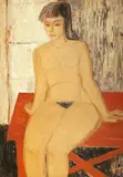 Vasile Grigore, Nud în interior, ulei pe carton