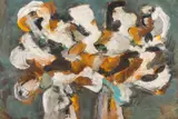 Ion Pacea, Flori de iarnă, începutul anilor '60, tempera pe hârtie lipită de carton