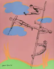 Daniel Spoerri, Untitled (din seria "Zanders Art ''80"), 1980, serigrafie pe trei coli ikonofix