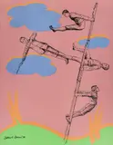 Daniel Spoerri, Untitled (din seria "Zanders Art ''80"), 1980, serigrafie pe trei coli ikonofix
