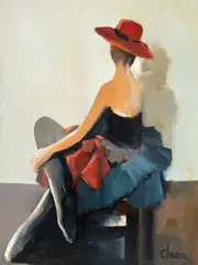 Corneliu Ionescu, Eleganță, 2022, ulei pe pânză