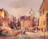 Radu Darânga, Veneția, ulei pe pânză