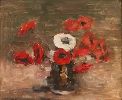 Mihai Cismaru, Maci (Omagiu pentru Luchian), 1987, ulei pe pânză