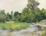Mihai Cismaru, Peisaj pe râul Târgului la Țițești