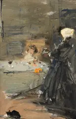 Eustațiu Stoenescu, Micul dejun, 1945-1947, ulei pe carton