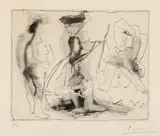 Pablo Picasso, Pictorul în atelier, acvaforte și gravură cu acul