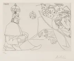 Pablo Picasso, Regele, acvaforte și acvatintă