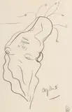 Jean Cocteau, Studiu pentru Orfeu, cca. 1956, creion pe hârtie