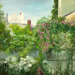 Florin Niculiu, Grădină pentru Matei, 1990, ulei pe pânză