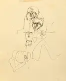 Octav Grigorescu, O poveste, 1971, peniță pe hârtie