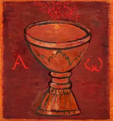 Marin Gherasim, Potir, 1991, ulei pe pânză