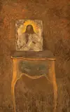 Simona Runcan, Icoană pe masă, ulei pe pânză