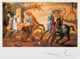 Bătălie în jurul păpădiei by Salvador Dalí, cromolitografie, sold Jan 2026