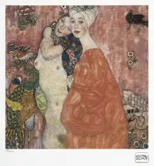 Prietene by Gustav Klimt, cromolitografie, sold Jan 2026