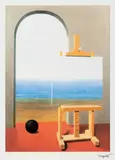 René Magritte, Condiția umană, cromolitografie