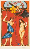 Adam și Eva (Triumful iubirii) by Salvador Dalí, cromolitografie, sold Jan 2026