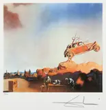 Apariția orașului Delft by Salvador Dalí, cromolitografie, sold Jan 2026