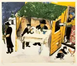 Marc Chagall, Ospățul de la Tabernacles, cromolitografie